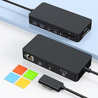 Microsoft Surface Dock 2, 12-in-1 Surface Docking Station,HDMI+DP+RJ45 Charging,120W Power Supply Included,Compatible Surface Pro 11/10/9/8/X/7,Laptop 7/6/5/4/3,Laptop Studio 2/1, GB 4/3/2/1 - Image 1