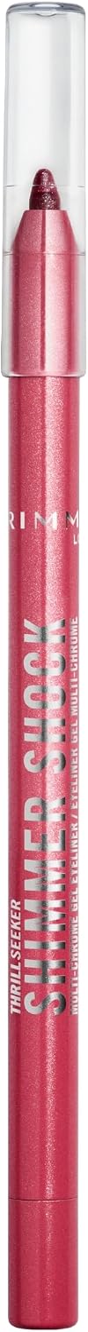 Rimmel Thrill Seeker Shimmer shock Crayon, Eyeliner, Eyeliner Gel Waterproof Multichrome, Crayon Liner, Couleur changeante irisée, Glisse sans effort, Ne coule pas, 1,2 g, 002 Blushberry Blast - Image 1