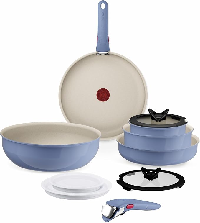 Tefal Ingenio Serenity, 11-Piece Cookware, Non-Stick Coating, Induction, Stackable, L829SB04 - Image 1