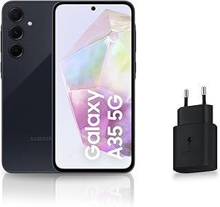 Samsung Galaxy A35 5G, Smartphone Android, 128 Go, Chargeur Secteur Rapide 25W Inclus [Exclusivité Amazon], Smartphone déverrouillé, Bleu Nuit, Version FR - Image 1