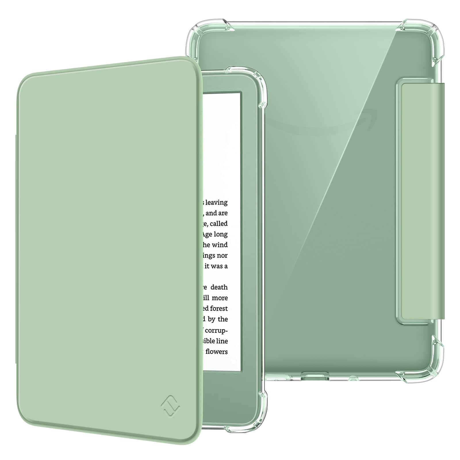 FINTIE Case for 6 inch Kindle (11th Generation, 2024/2022 Model), Transparent Soft TPU Case Cover Auto Sleep/Wake, Agave Green - Image 1