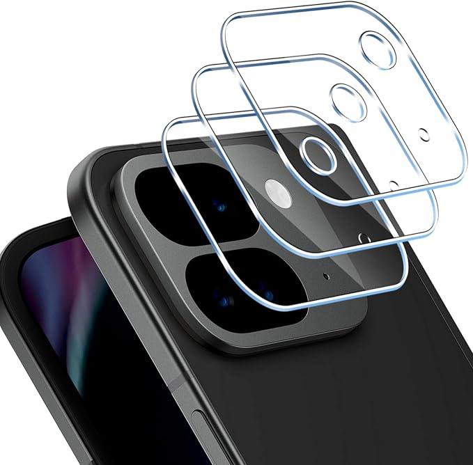 Compatible with Google Pixel 9 Pro Fold Rear Camera Protector, 3 Pieces Camera Protector [Transparent], 9H Hardness, Anti-scratch, Ultra HD, Bubble-Free - Image 1