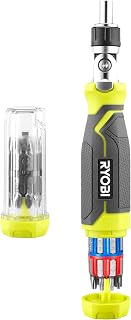 Ryobi - RHSDSMR35 - Tournevis à cliquet pivotant 72 dents – 35 accessoires – Tête réglable 45° / 90° / 180°, embouts 1/4˝ hex, fixation magnétique – Bricolage & réparation - Image 1