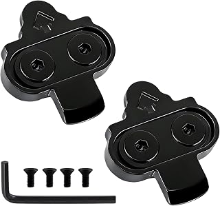 2 Pièces Cales de Vélo pour Shimano SDP M520 M540 M8000 M8020, Crampons de Vélo 2 Trous AVCE Clé Allen Rondelles 4 Vis, Cales de Chaussures pour Vélo VTT Route Indoor, Cale Pédale Métal Antidérapante - Image 1