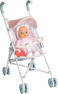 Chicco Doll with Stroller, Soft Doll with Massage Teeth, Machine Washable, 4 Wheeled Toy Stroller, Lightweight and Easy to Fold, Fabric Seat, Age 3+ - Image 1