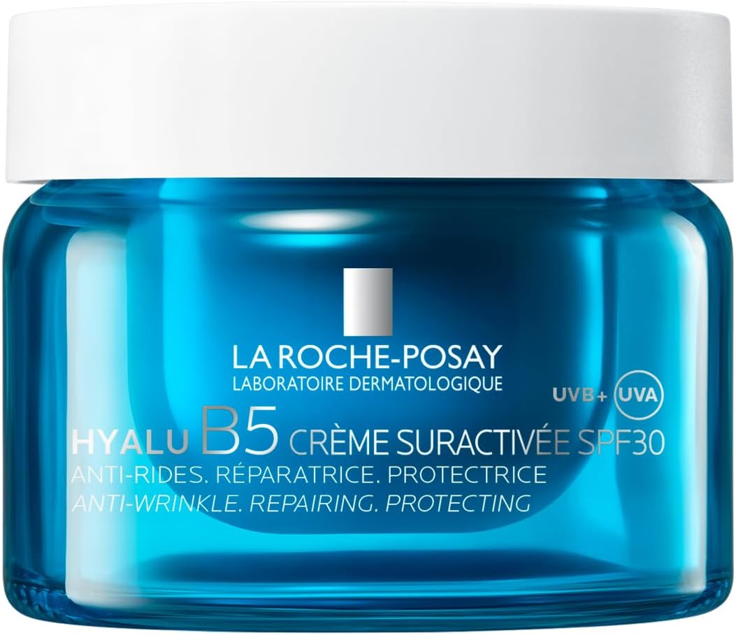La Roche-Posay, Hyalu B5, Overactivated Cream SPF30, Firming, Smoothing, Plumping, Anti-UV, Enriched with Hyaluronic Acid and Vitamin B5, All Skin Types, Refillable, 50 ml - Image 1