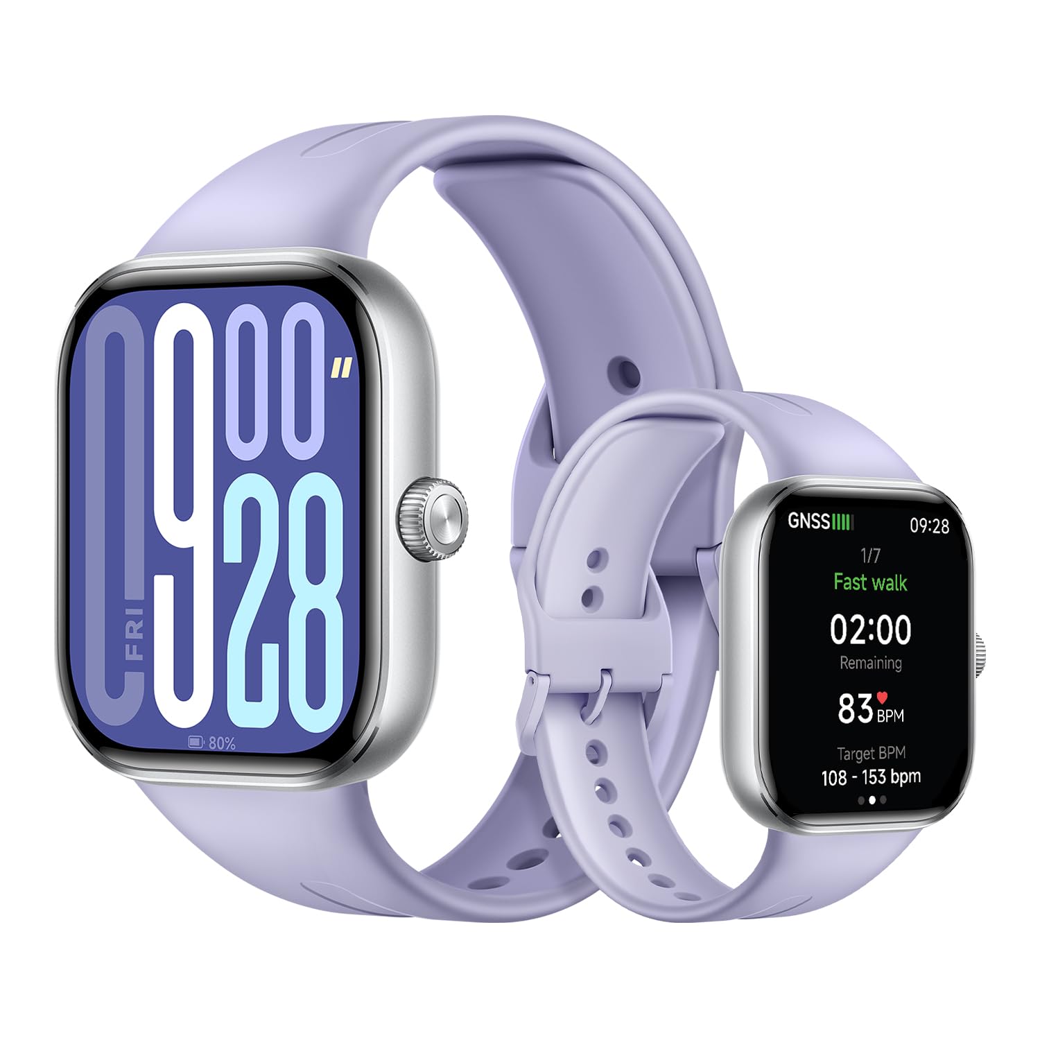 XIAOMI Redmi Watch 5 Smart Watch, Sports and Fitness Tracker, 53 mm AMOLED Display, Up to 24 Days of Battery Life, 150+ Sports Modes, Heart Rate Monitoring, Lavender - Image 1