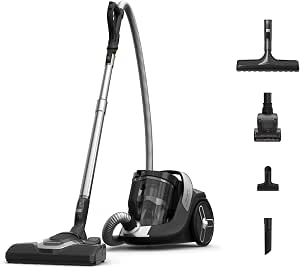 Rowenta Bagless vacuum cleaner, Ultra low consumption motor, Eco-designed, High efficiency filtration system, Ultra quiet, Made in France, Green Force Cyclonic Effitech+ RO7C66EA - Image 1