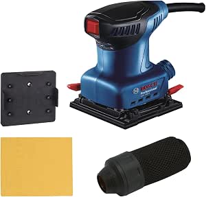 Bosch Professional GSS 140 Vibrating Sander (220 W Motor, Vibration 3.4 m/s2, Including Dust Bag, Punch Plate, Abrasive Sheet C411) - Image 1