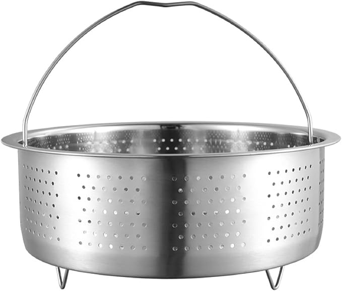 Steamer Basket, Insert Steamer Baskets, 20 cm Stainless Steel Insert with Handle, Steamer Basket for Instant Pot, Steamer Basket Vegetables - Image 1