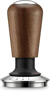 Sage - The Force Gauge Tamper 54mm - Self-leveling Espresso Tamper Consistent Pressure, Compatible with 54mm Filter Holders - Premium Walnut - Image 1
