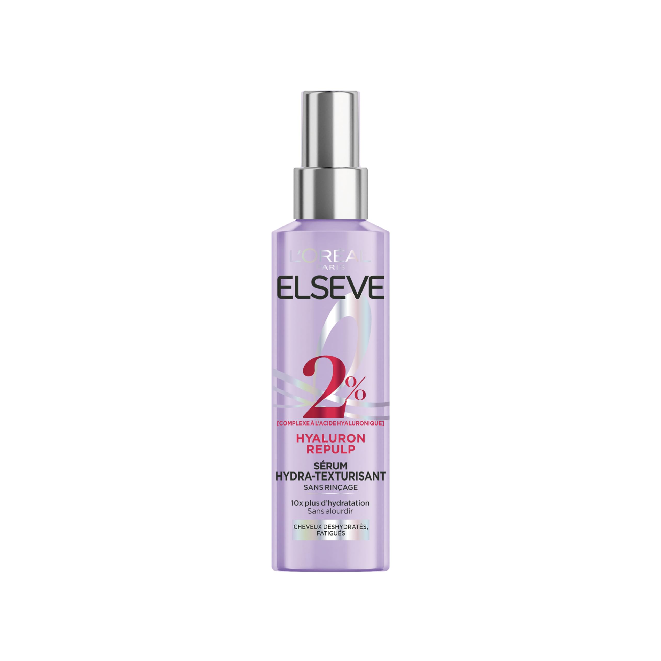L'ORÉAL PARIS Hydra-Texturising Serum for Dehydrated and Tired Hair - 72H Hydration with Hyaluronic Acid - Elseve Hyaluron Repulp - 150 ml - Image 1