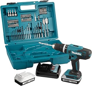 Perceuse à percussion 18V Li-Ion (2x 2.0 Ah) avec kit 74 accessoires - MAKITA HP488DAEX1 - Image 1