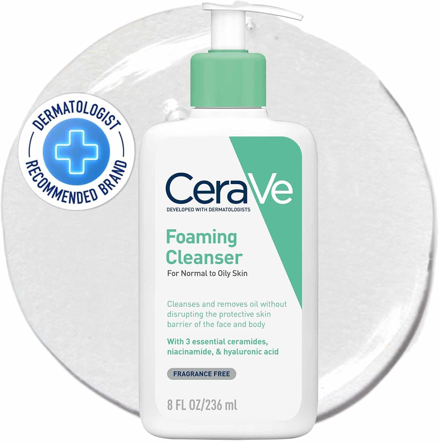 CeraVe Moisturizing Nettoyant Mousse, 236 ml - Image 1