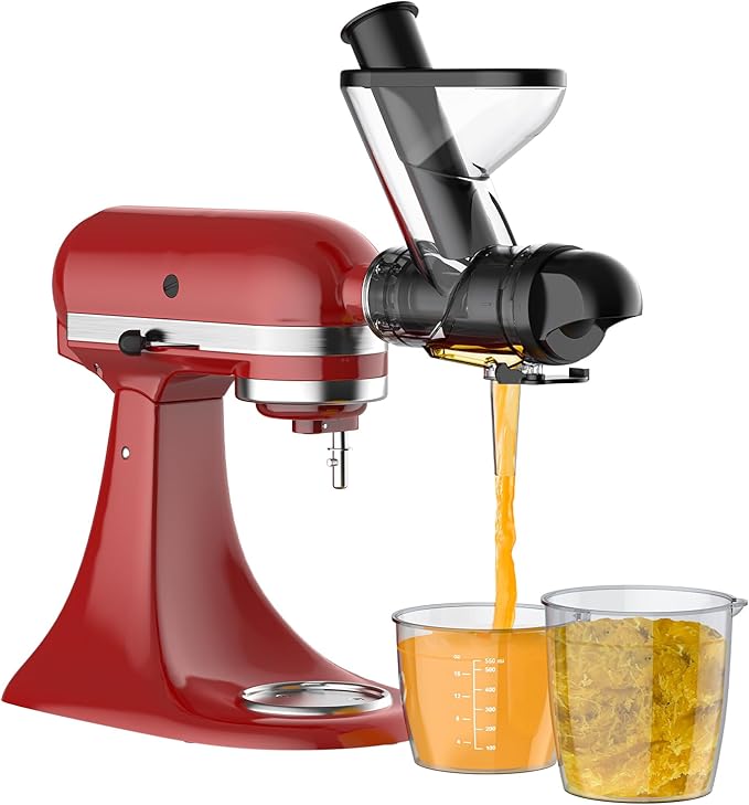 GVODE KitchenAid Citrus Juicer Accessory Cold Press with Double Feeding Chute for Kitchen Aid - Image 1