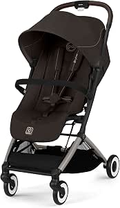 CYBEX - Ultra compact and comfortable pushchair - ORFEO - 4 wheels - Chocolate Brown - Image 1