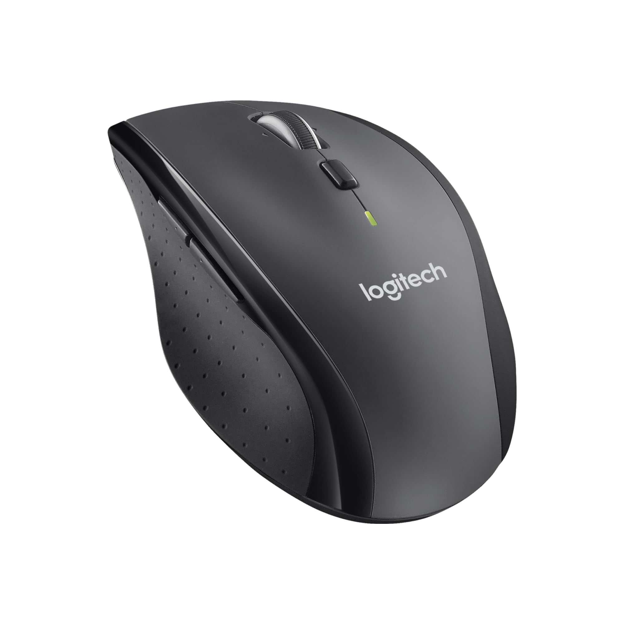 Logitech M705 Marathon Wireless Mouse, 2.4GHz Unifying USB Receiver, 1000 DPI, 5 Programmable Buttons, 3 Year Battery, Compatible with PC, Mac, Laptop, Chromebook – Grey - Image 1