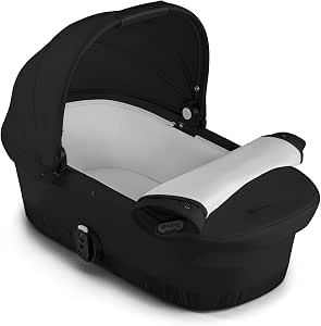 CYBEX Gazelle S Gold Carrycot for CYBEX Gazelle S and E-Gazelle S, from birth to approx. 6 months (max. 9 kg), Moon Black - Image 1