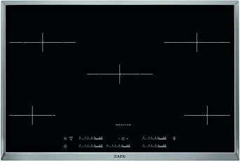 AEG HKE 845h0 x B Electric Hob/Induction/76.7 cm/Cooking Zones Flexible/Easy to Use/Stainless Steel - Image 1