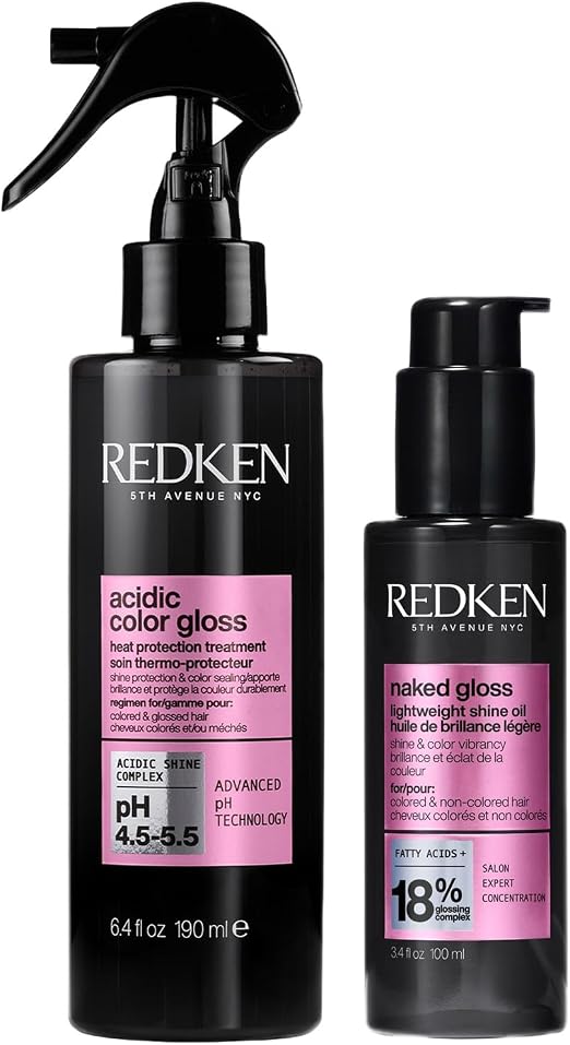 REDKEN - Protective Routine - Leave-In Care + Oil - Prolongs and Enhances Colour - Shine and Hydration - Acid pH Formula - Sulfate Free - Acidic Color Gloss - Image 1