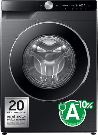 SAMSUNG WW90DG6U85LBU3 9K AI EcoBubble™ Washing Machine SmartThings Technology and Artificial Intelligence Class A Black          [Energy Class A] - Image 1