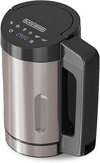 BLACK+DECKER BXSM1000E - Soup Maker 1040W | Carafe Inox 1,6L | 7 Programmes Automatiques | Smoothies, Compotes & Soupes | Fonction Maintien au Chaud | Écran Digital | Matériaux Sans BPA - Image 1