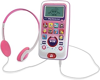VTech - V.Pop Kid Do Ré Mi Rose - Baladeur Musical - Lecteur de Musique Enfant avec Casque Audio - Comptines et Jeux Éducatifs - Cadeau Enfant de 3 Ans à 6 Ans - Contenu en Français - Image 1