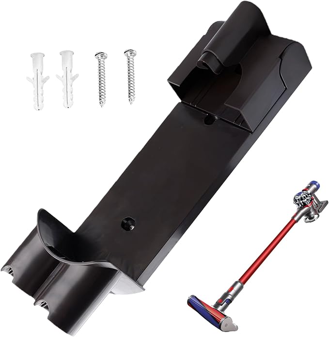 Wall Mount Compatible with Dyson V8 V7 Vacuum Cleaners: Wall Charger Base Compatible with V7 V8 Vacuum Cleaners, Rechargeable Plastic Hanging Bracket for Dyson (32 x 10 cm) - Image 1