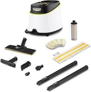 Kärcher Nettoyeur Vapeur SC 3 Deluxe, Pression Vapeur : 3,5 bar, Préchauffage : 30 s, Puissance : 1 900 W, Surface : 75 m², Réservoir : 1 l, avec Kit de Nettoyage de Sol, Buses et Brosse Ronde - Image 1