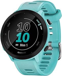 Garmin Forerunner 55 - Multi-Activity Running GPS Watch with Coach Training and Wrist Cardio Functions – Water Green - Image 1