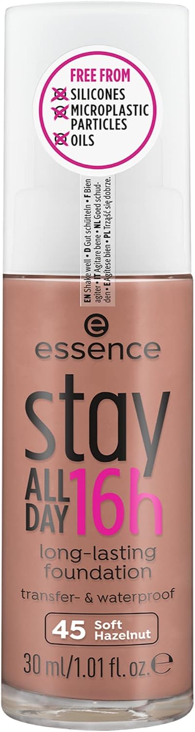 Essence Cosmetics stay ALL DAY 16h fond de teint longue tenue, longue durée, matifiant, correction des couleurs, mat (30ml) - Image 1