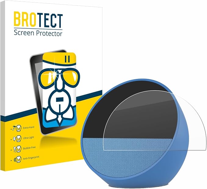 brotect Glass Screen Protector for Amazon Echo Spot (2024) 9H [Anti-Scratch, Transparent] - Image 1