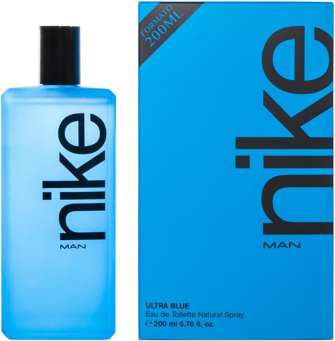 NIKE - Ultra Blue 200 ml, Eau de Cologne pour homme, Parfum en vaporisateur, Eau de Toilette naturelle et masculine, Parfum floral oriental, Fraîche, intense et longue tenue - Image 1