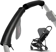 Housses de Guidon en Similicuir compatible avec Bugaboo FOX 1, 2 et 3 | BEE 5 et 6 | S’enfilent sur les housses d'origine, Monté sur le couvercle de guidon d’origine, Avec ouverture zippée, étanche à - Image 1