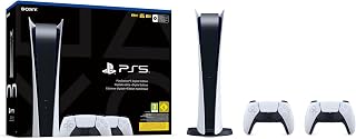 SONY PLAYSTATION 5 825GB DIGITAL EDITION WITH 2 CONTROLLER DUALSENSE WHITE - Image 1
