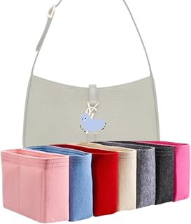 Xoppia Organiseur de sac compatible avec YSL LE 5 À 7 Sac à bandoulière Doublure en feutre pour sac à main pour femme (noir, style A : Exposition) - Image 1