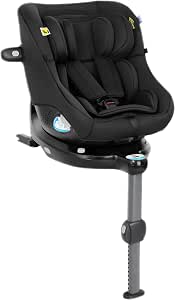 Graco Turn2Me i-Size DLX R129, ISOFIX 360° Rotatable Car Seat, 40 to 105 cm (from birth to approx. 4 years), 5-point harness and lying position, anti-bounce bar, black, Midnight - Image 1