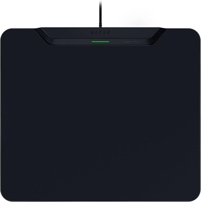 Razer HyperFlux V2 - Wireless Charging System for Gaming Mouse - Gaming Mouse Pad & Charging Puck (LED Charging Indicator, Non-slip Rubber Feet, Auto-Pairing) Black - Image 1