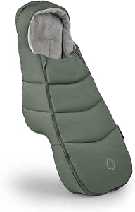 Bugaboo Footmuff - Essential Accessory for Stroller, Water and Weather Resistant, Comfortable Toes, Warm and Breathable in Forest Green - Image 1