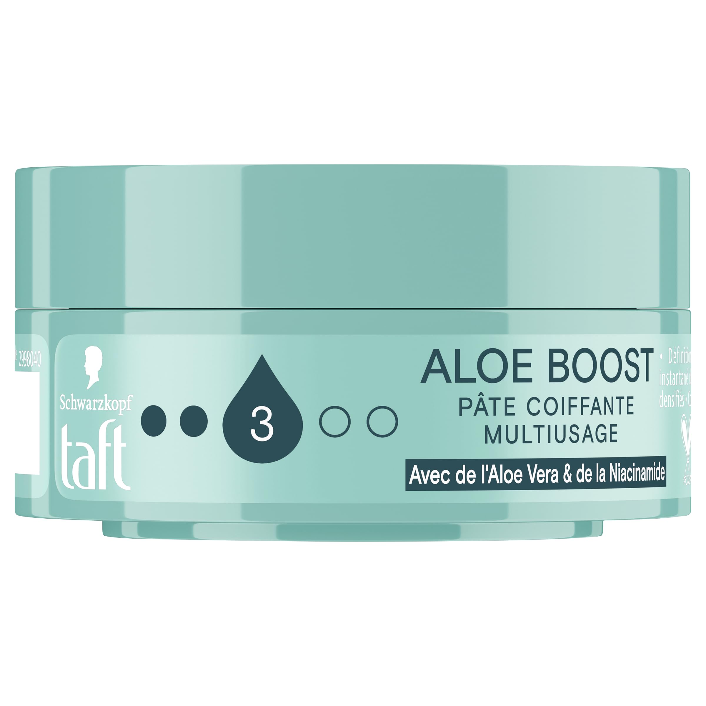 TAFT, Schwarzkopf, Medium Hold Hairdressing Paste, Aloe Boost, Multi-Purpose, Aloe Vera and Niacinamide, Volume from Roots, Densified Hair Effect, Moisturizing, Long Lasting Definition, 75 ml - Image 1