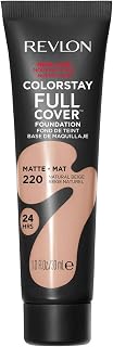 ColorStay Full Cover Foundation for Imperfections - Make-up Complexion - Optimal Coverage and Matte Finish - Resists to Any Tests - Second Skin Effect - 30 ml - N220 Natural Beige - Image 1