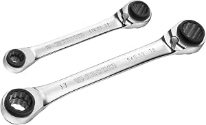 Facom - Set of 2 Metric Multi-Opening Straight Ratchet Spanners - 64C.J2PB - Image 1