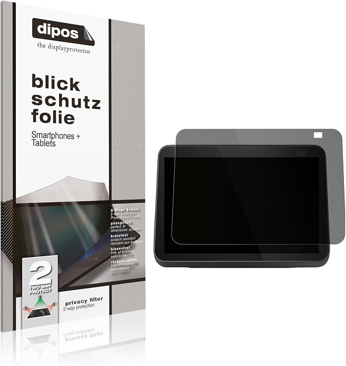 dipos I Protection écran de Confidentialité Compatible avec Amazon Echo Show 8 2nd Gen Protecteur d'écran Privacy Anti-Espion - Image 1
