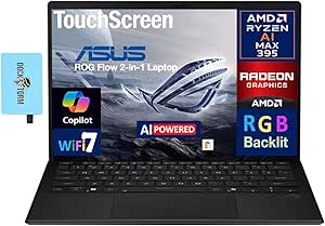 ASUS ROG Flow Z13 Creator 2-in-1 Laptop 13.4 Inch 180Hz LCD Touchscreen WQXGA (2560 x 1600) (AMD Ryzen AI MAX 395, 32GB LPDDR5X, 2TB SSD, RGB KB, WiFi 7, Win 11 Pro) with Extension - Image 1