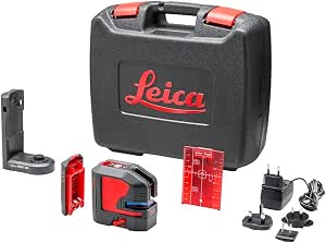 Leica Lino L2 Cross Line Laser with Li-ion Battery, Charger and Innovative Magnetic Adapter in Gift Box (Red Laser, Range 25 m) - Image 1