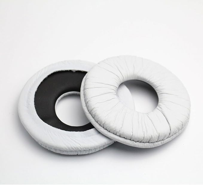 Yizhet 1 Pair 70mm Ear Pads Compatible with Sony MDR-ZX100 ZX300 V150 V300 Headphones Replacement Ear Pads (70mm, White) - Image 1