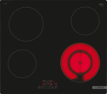 Bosch PKF611BB8E, Series 4, Ceramic Hob, 4 Hob, 60 cm, Power 6600 W, Black - Image 1