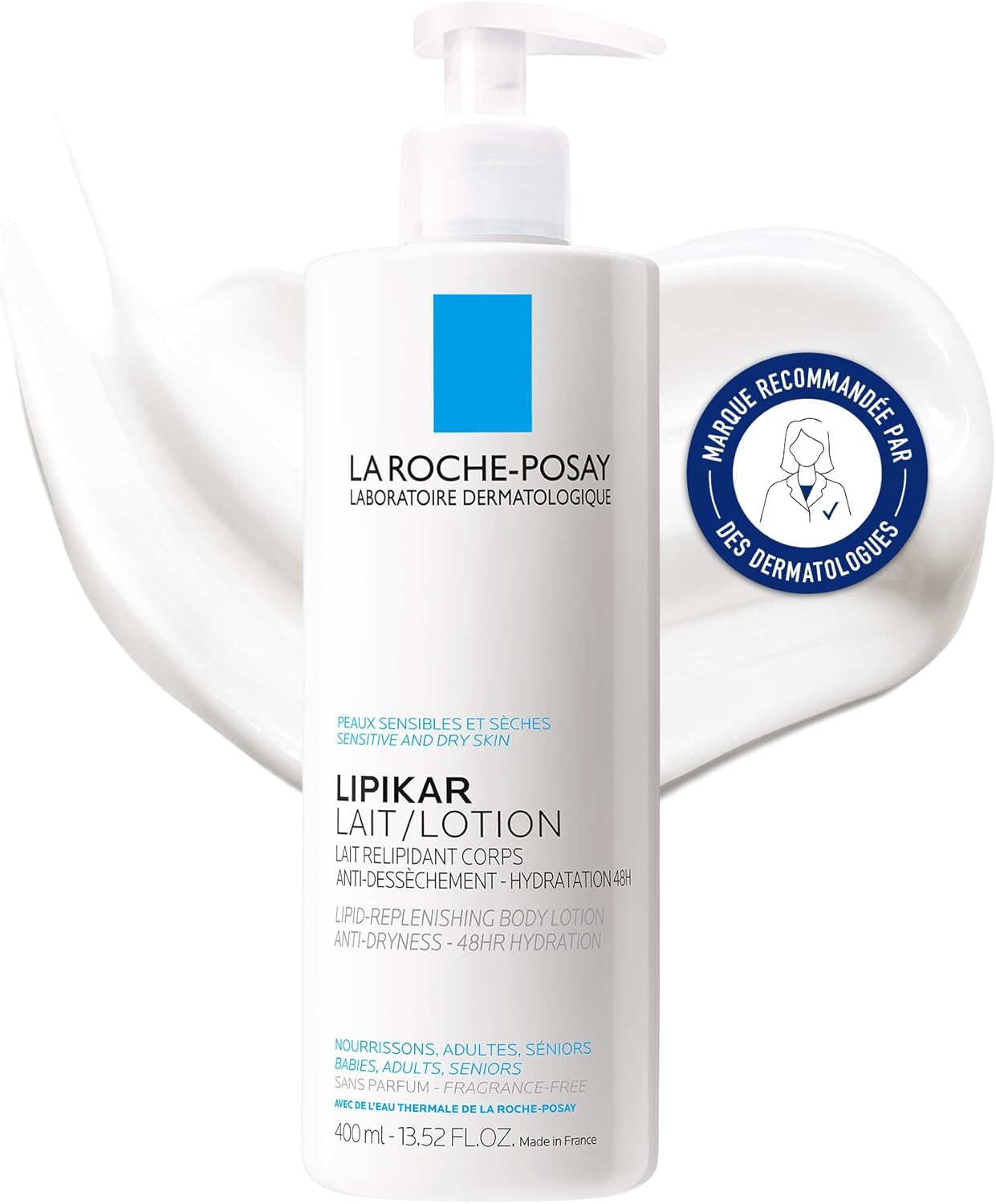 La Roche-Posay - Lipikar AP Moisturizing Body Lotion - Anti-Dryness and Anti-Ticking - Cold Cream, Shea Butter, Thermal Water - Body Care for Dry and Sensitive Skin - Image 1