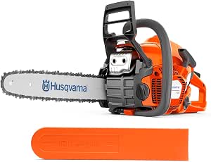 Husqvarna 130 – 38cc X-Torq Thermal Chainsaw, 35 cm Chain Guide, LowVib, ideal for garden maintenance and firewood cutting. - Image 1