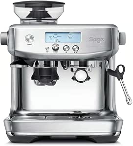 Sage - The Barista Pro - Coffee Machine with Manual Milk Frother & Integrated Conical Grinder - 30 Grind Settings, 1650W - Pitcher and Tamper Included - Brushed Stainless Steel          [Energy Class A] - Image 1